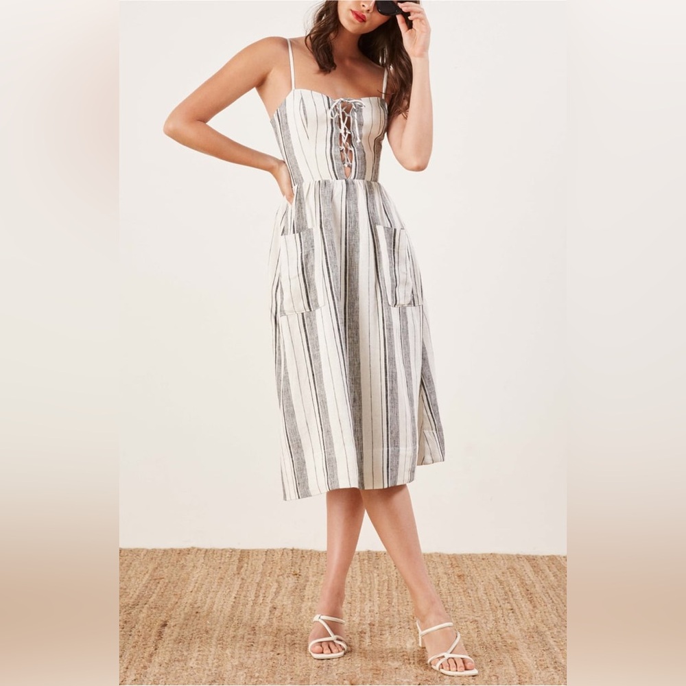 Reformation Ellen Linen Dress